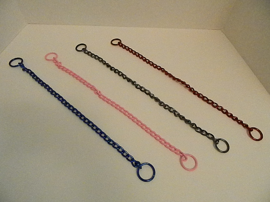 Fashion Color Stainless Choke Collar Pampered Pups Extraordinaire