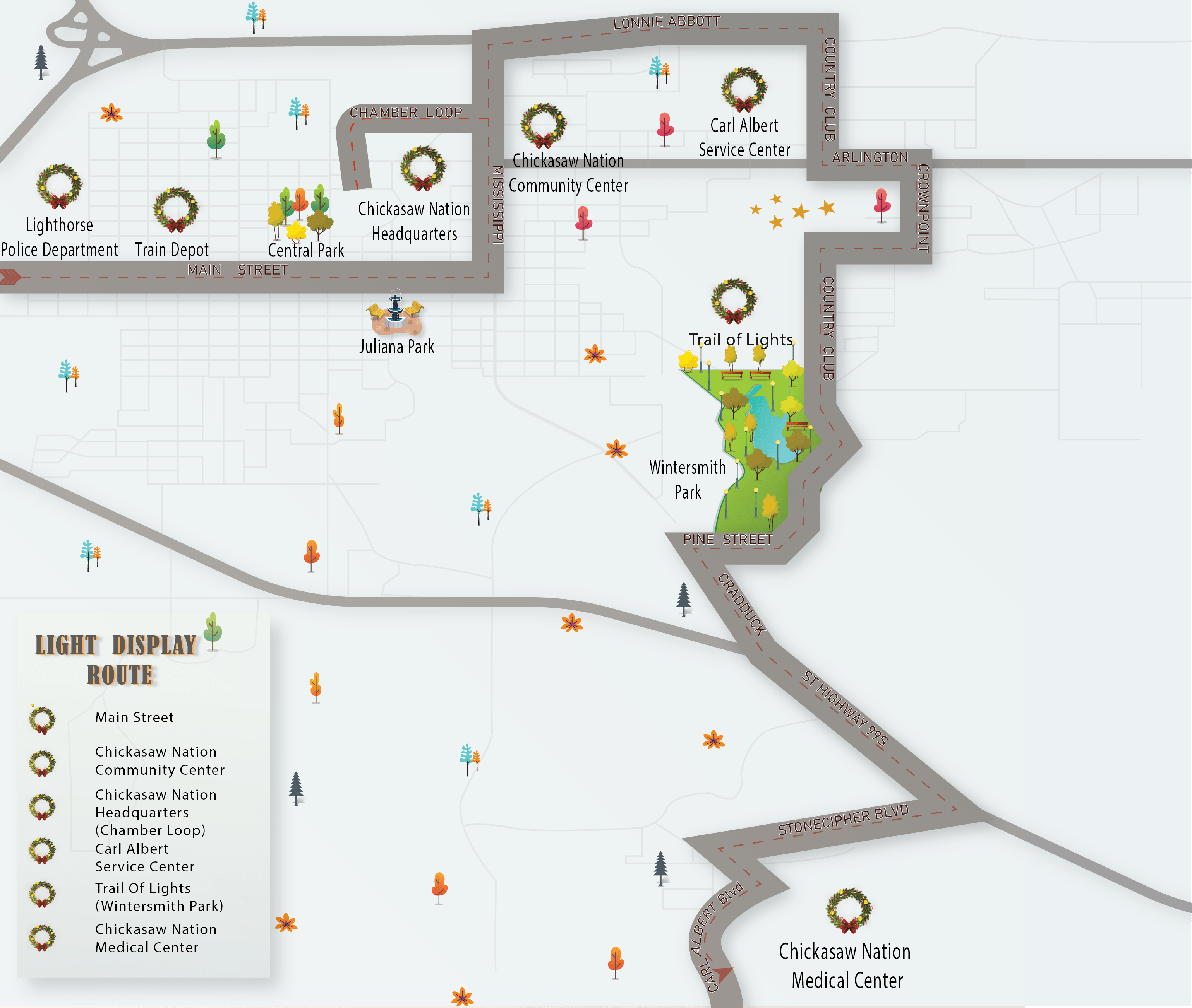 All Things Christmas Ada Christmas Light Route
