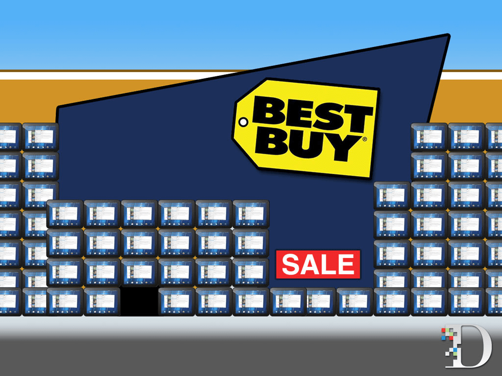 OuchPad Best Buy Sitting on a Pile of HP Tablets Arik Hesseldahl