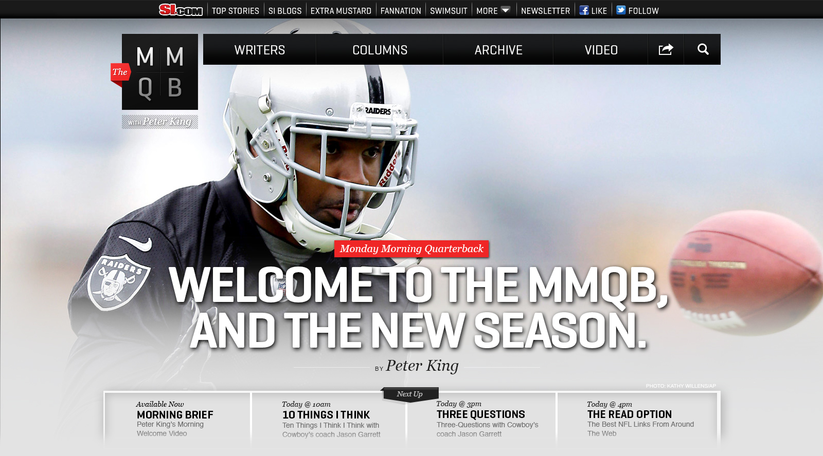 Sports Illustrated's Peter King Launches MMQB Site Peter Kafka