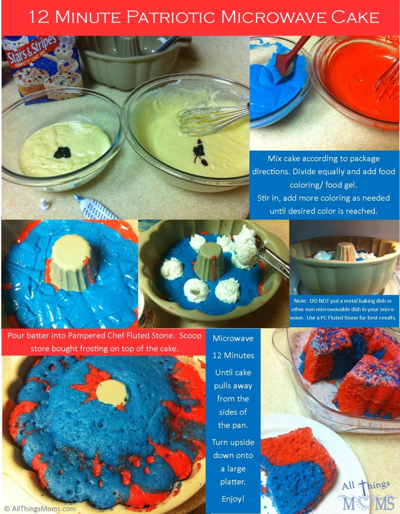 12 Minute Patriotic Cake All Things Moms
