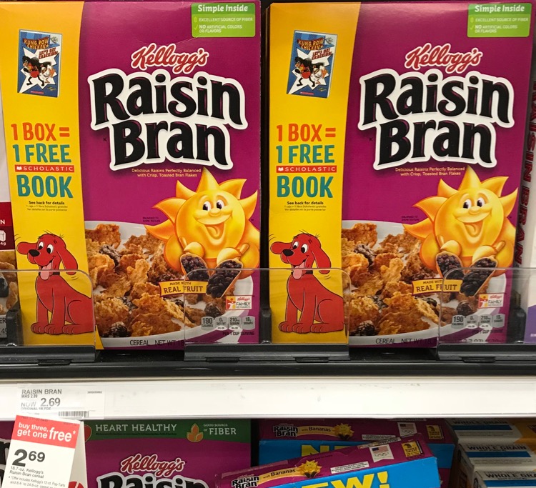 4 Boxes of Kellogg's Cereal & 4 Scholastic Books only 6.07 All