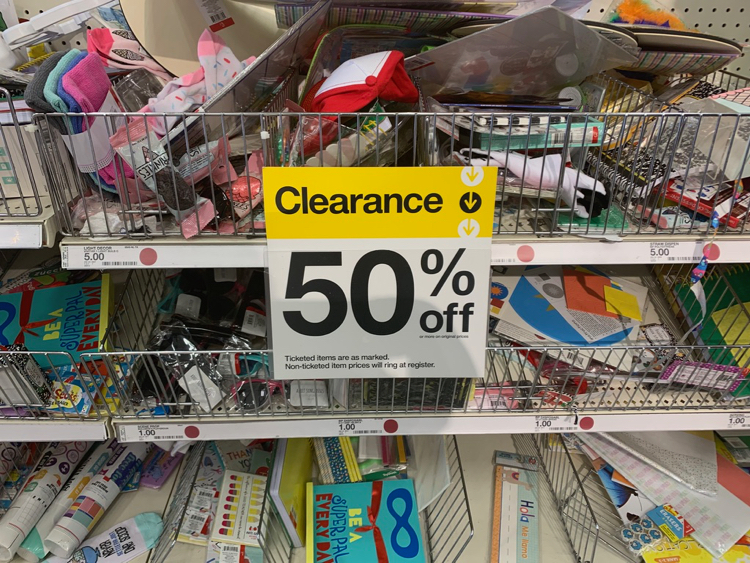 Target Dollar Spot Clearance 50 off All Things Target