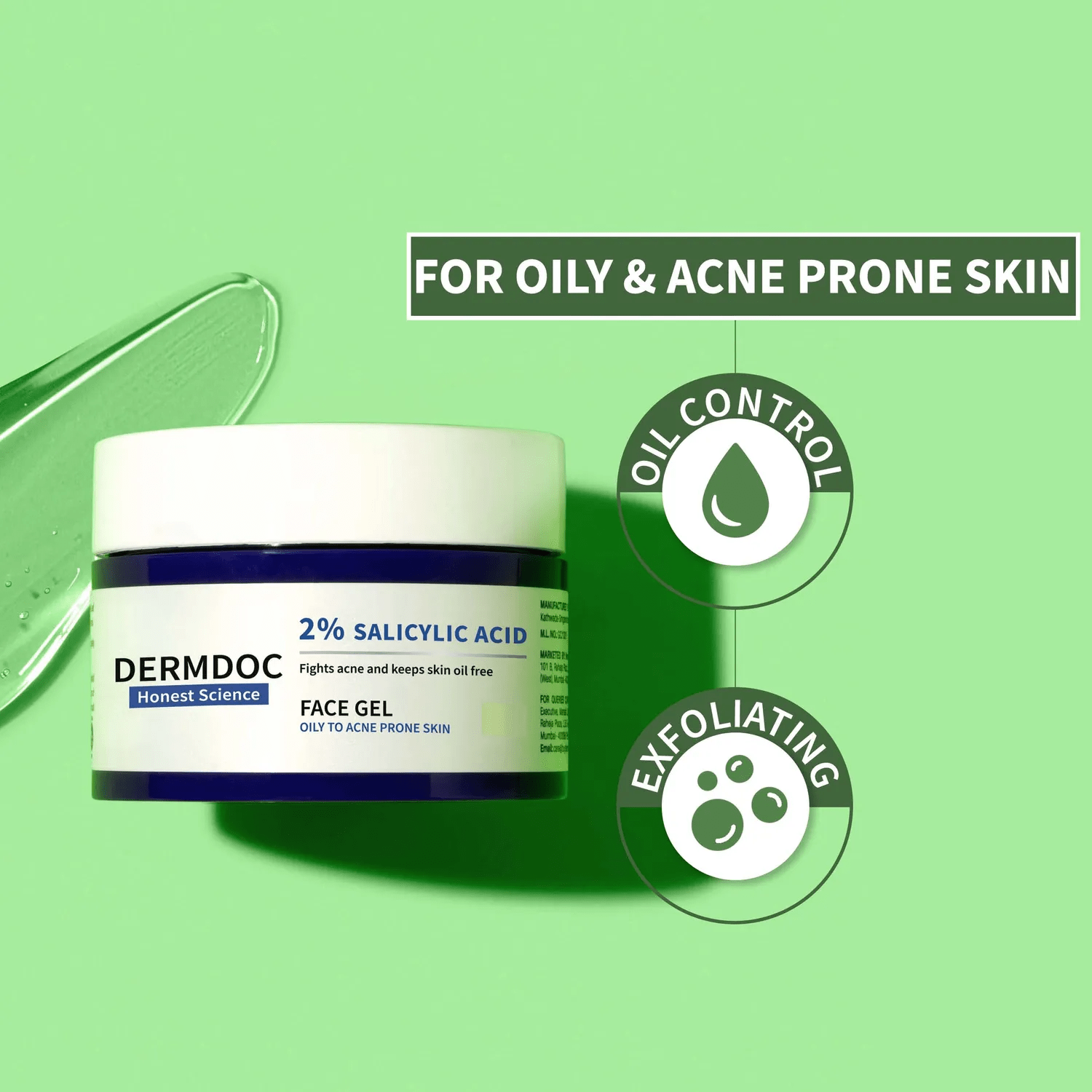 DermDoc Salicylic Acid Anti Acne Face Gel