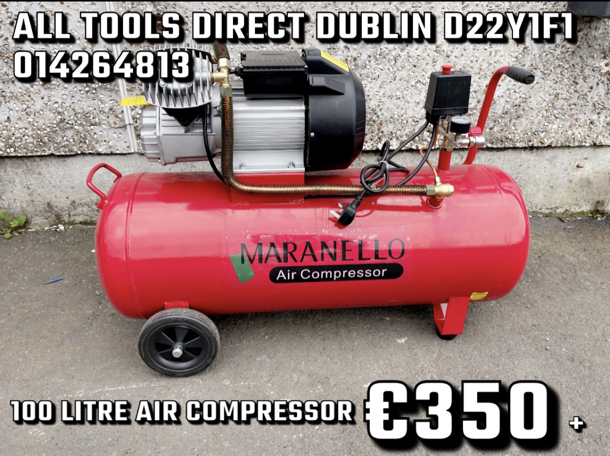 100 litre TMUS direct drive air compressor All Tools Direct