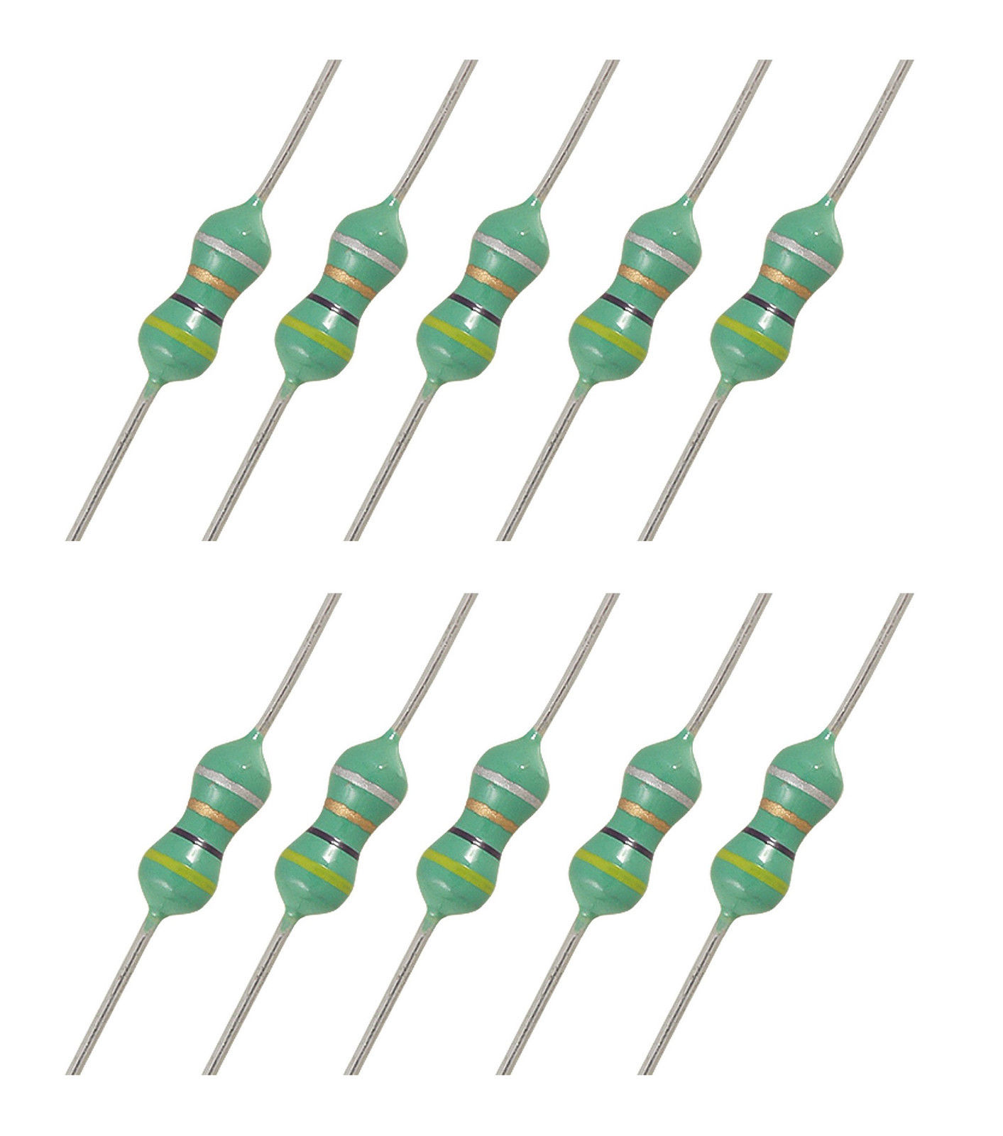 10 x 1/4w Axial Inductor 1uH to 1mH All Top Notch