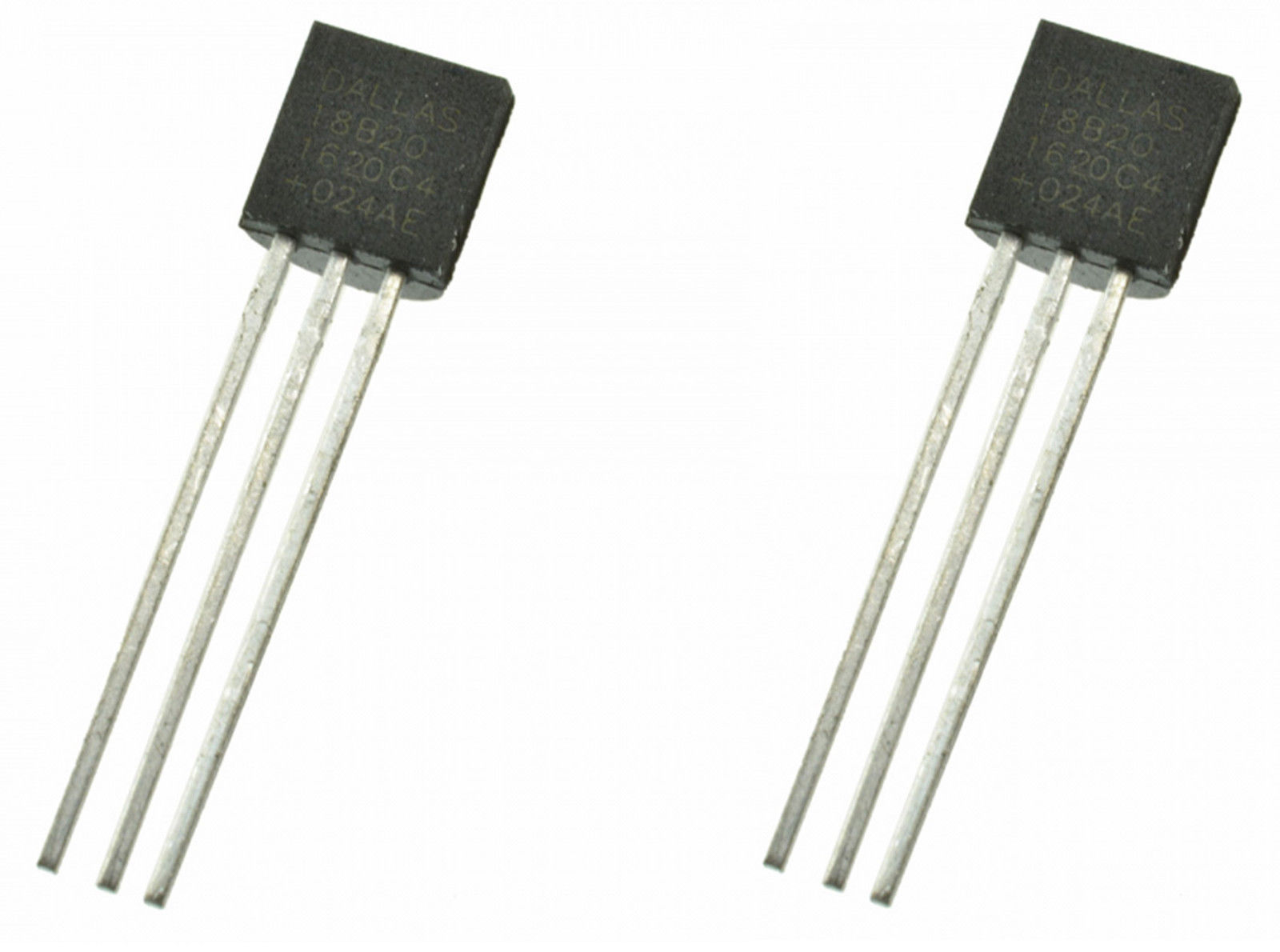 2 x DS18B20 Digital Temperature Sensor Chip TO92 All Top Notch