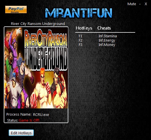 River City Ransom Underground v1.04 Trainer +3, Cheats & Codes PC Games Trainers