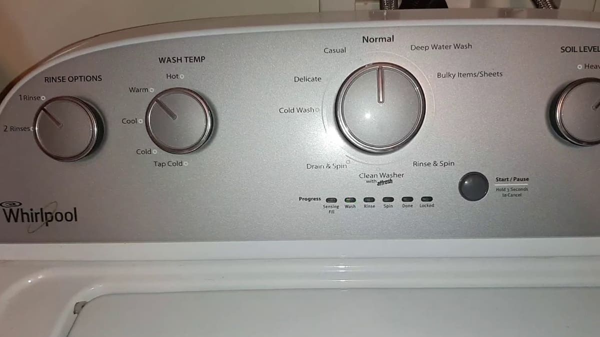 How to open door locked in Whirlpool washer