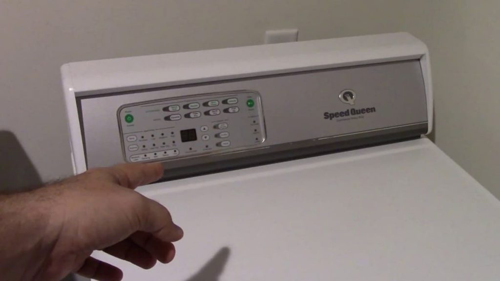 Why the lights wash and rinse on Speed Queen washer is flashing