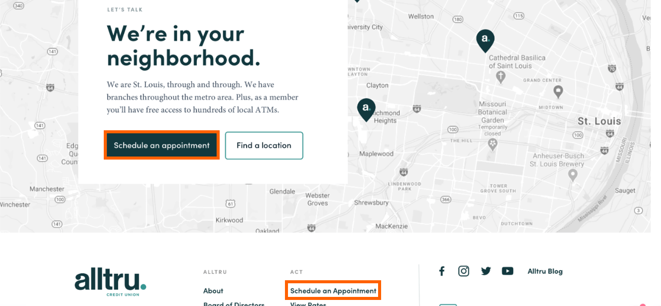 How to Set Up an Appointment at a Branch Alltru Credit Union