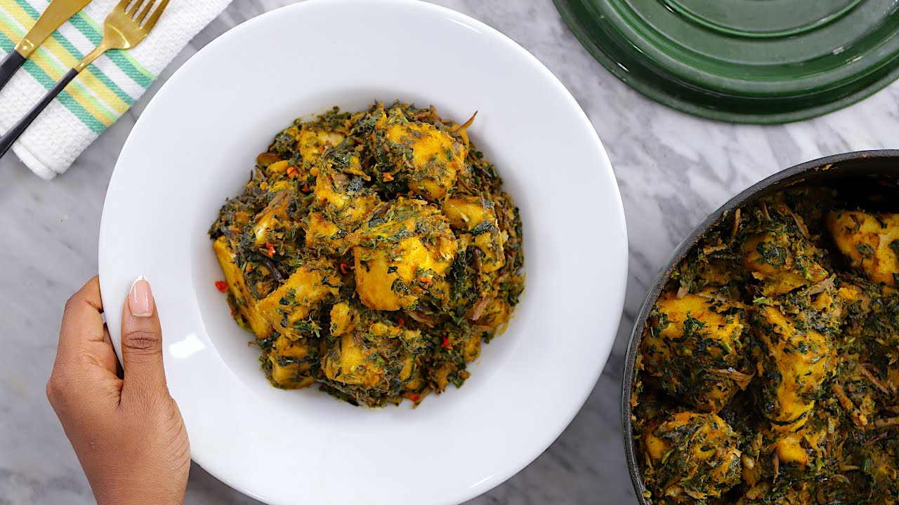 Here's a recipe for Yam in vegetable sauce Vanguard Allure