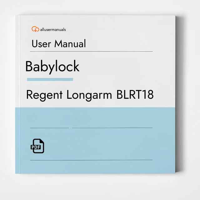 Babylock Sewing Machine Rachel BL50A User Manual