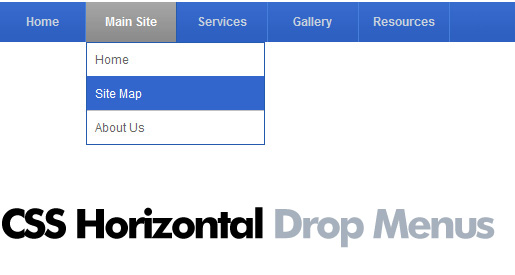 Editing horizontal CSS dropdown menus