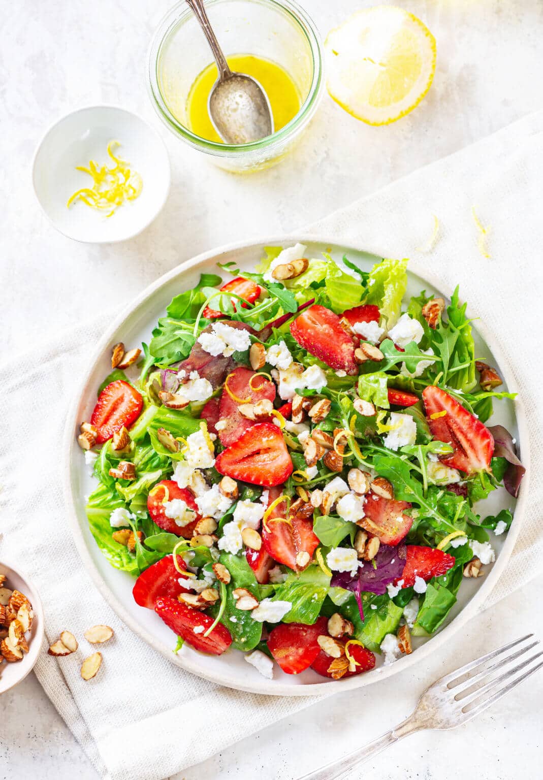 Summer Berry Salad With Goat Cheese And Almonds All We Eat