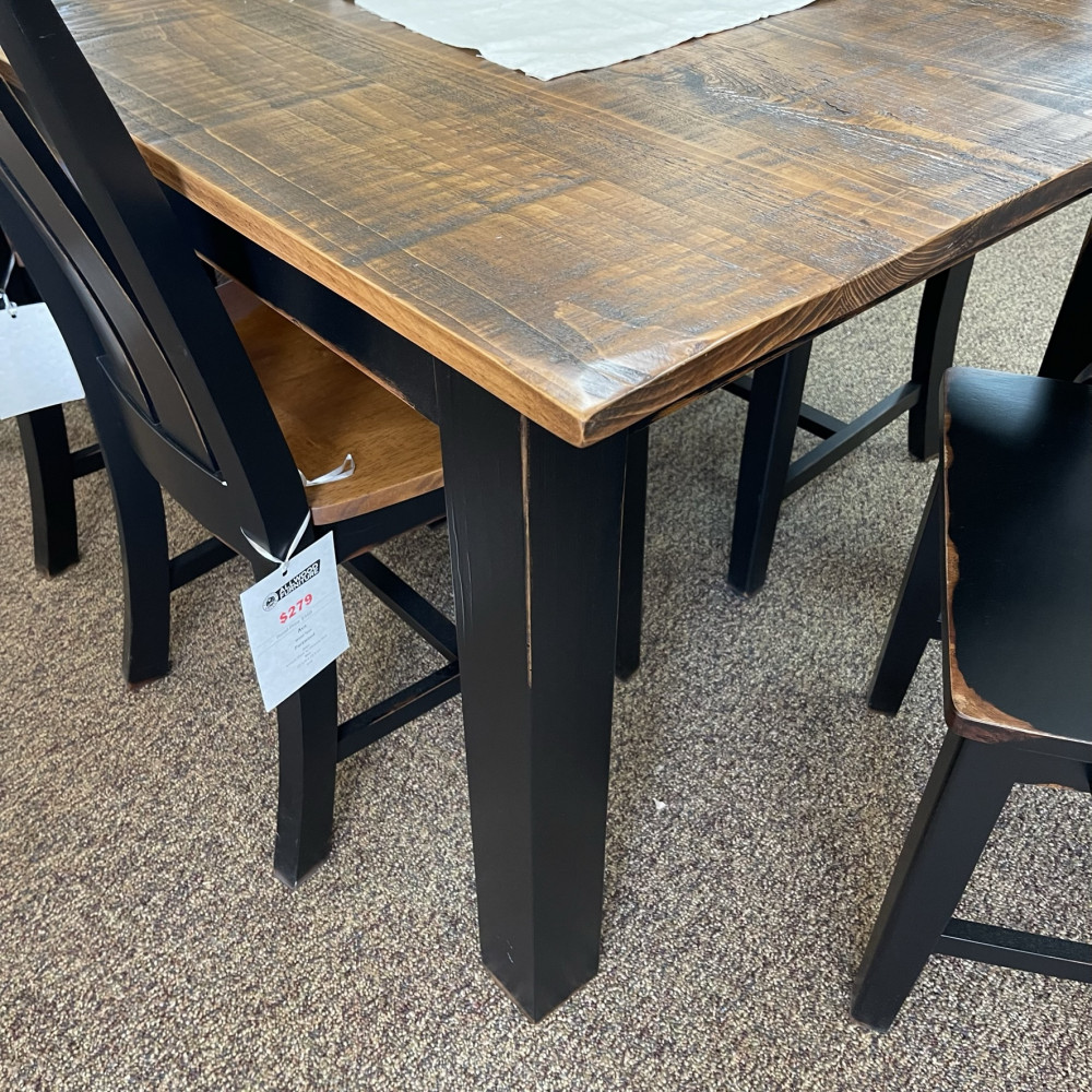 40x8 Block Leg Table Baton Rouge in Stock BR ALL Wood Furniture