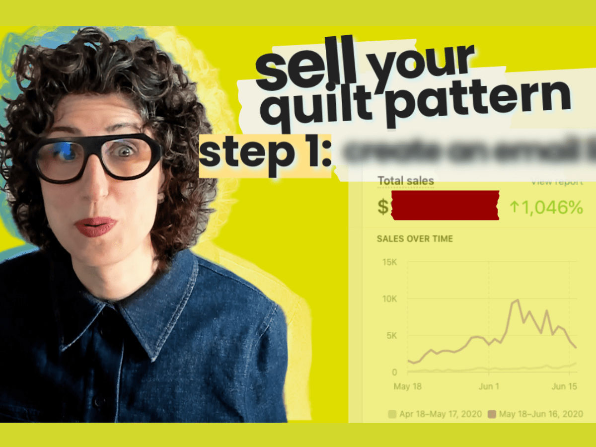 019 the first step to selling quilt patterns online ALLY RYDE