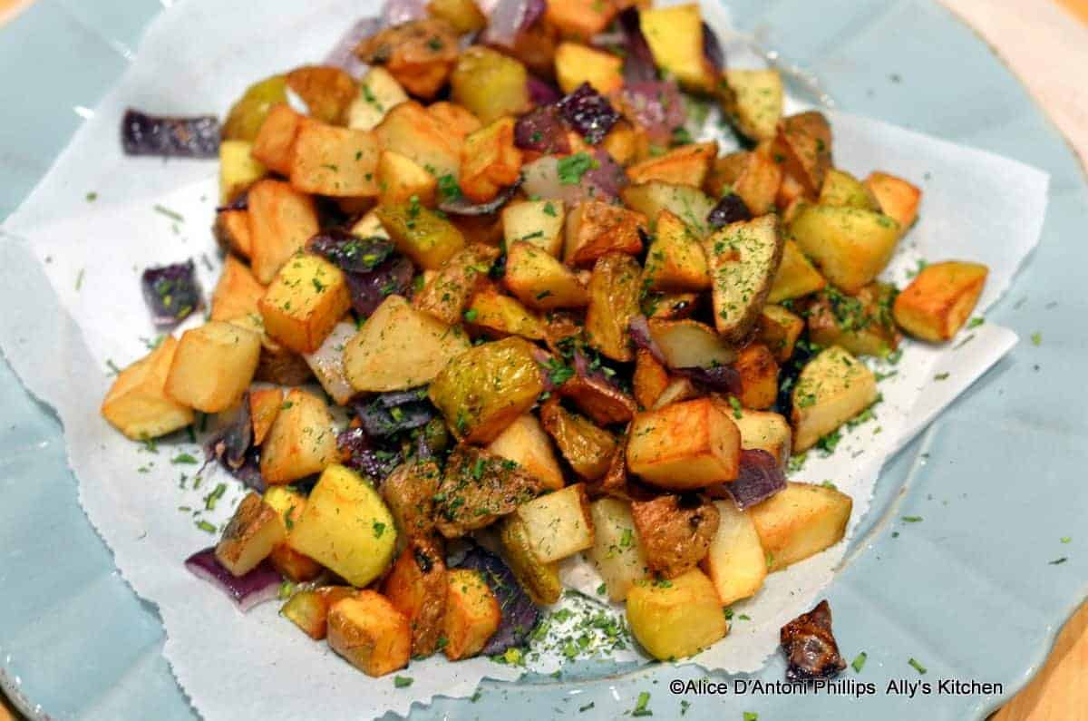 Fried Potatoes with Herbs & Red Onions