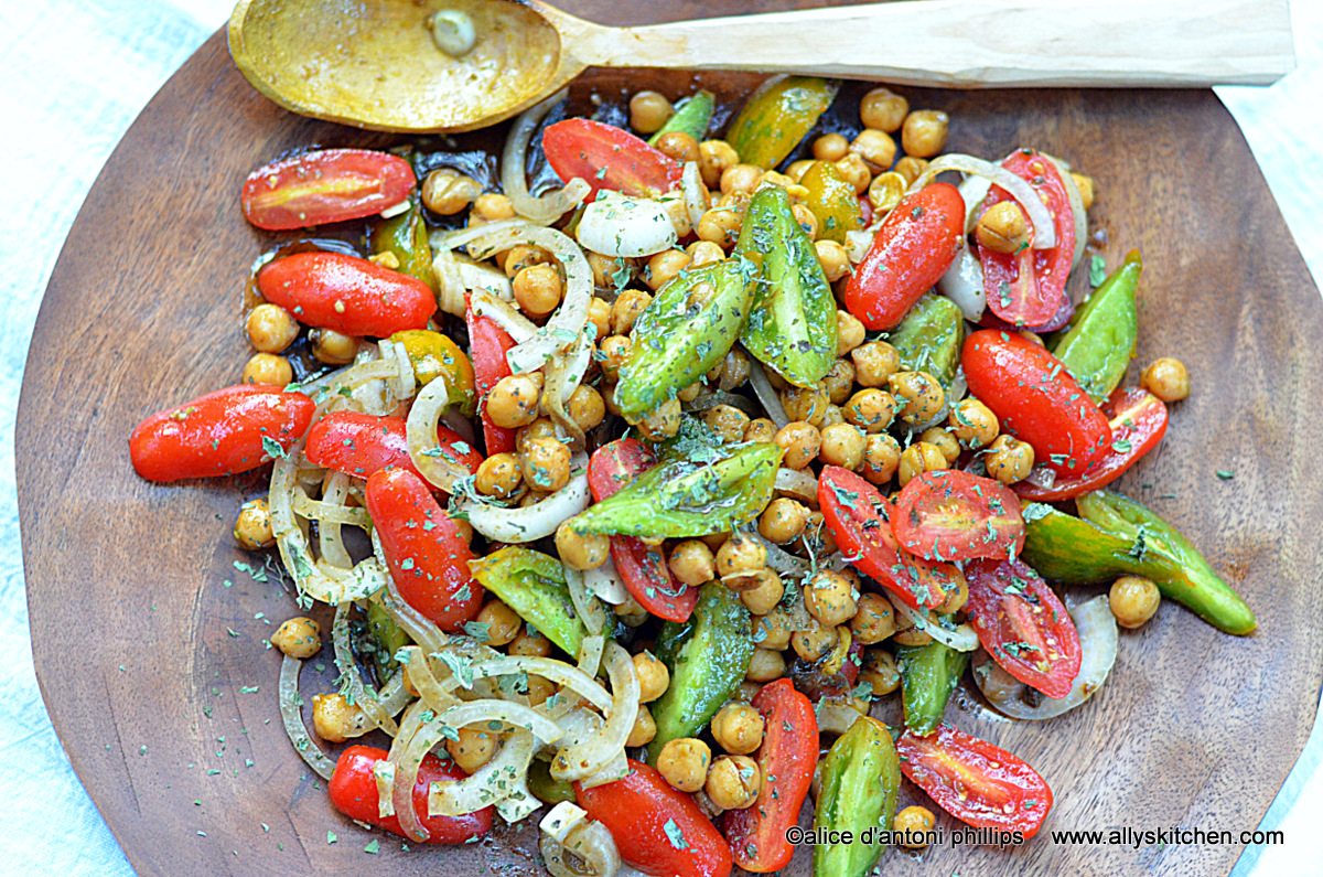 za'atar garbanzo beanssalad recipesally's kitchen