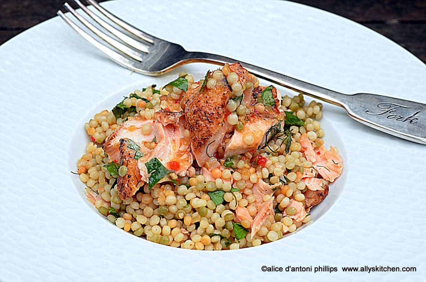 grilled salmon & couscous