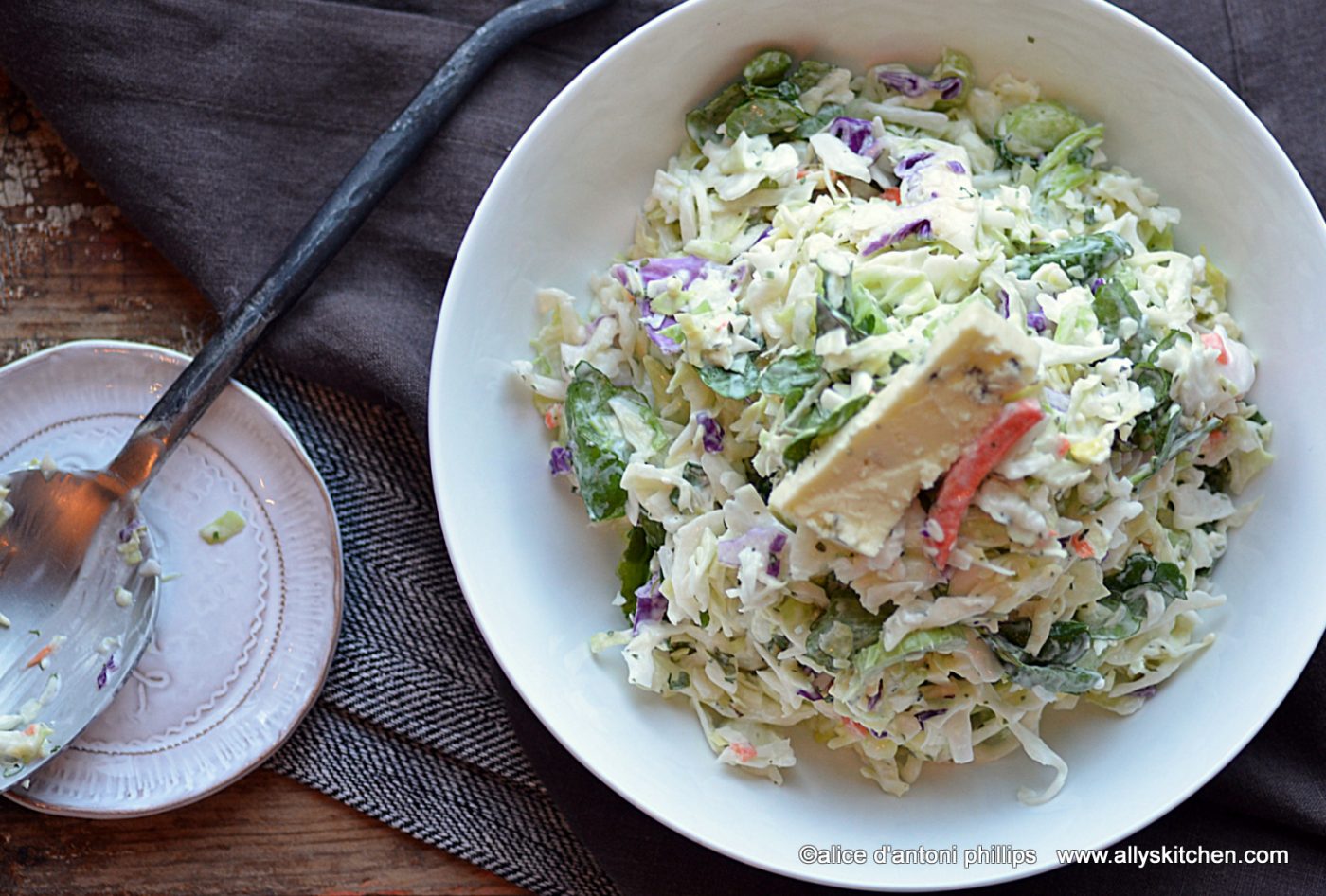 bleu cheese coleslaw Ally's Kitchen