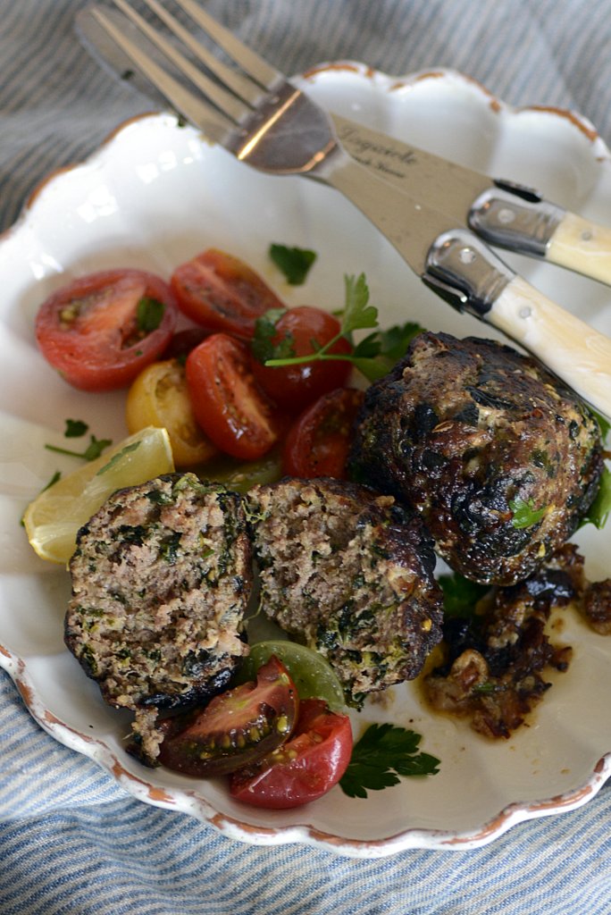 Spinach Feta Greek Meatballs
