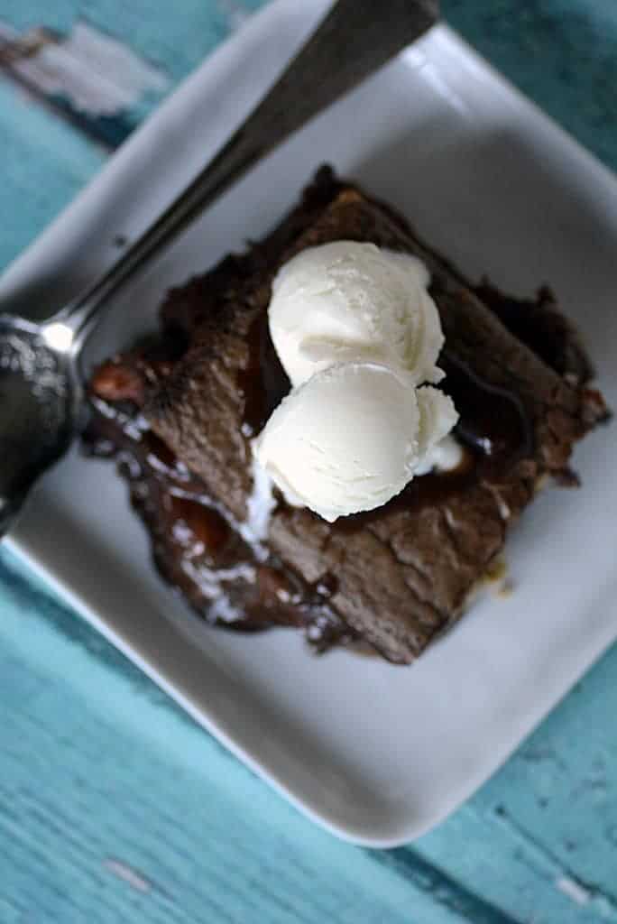 molten lava brownie s'mores