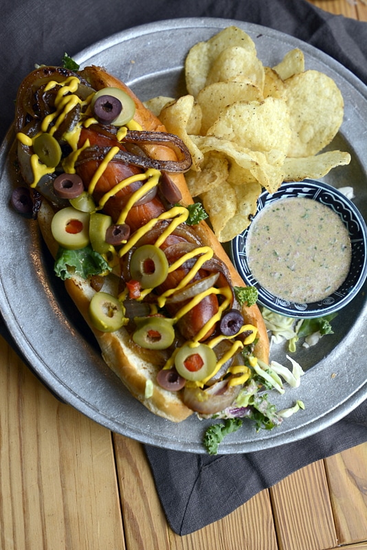 crazy good olive onion hot dogs hot dog recipes hot dogs