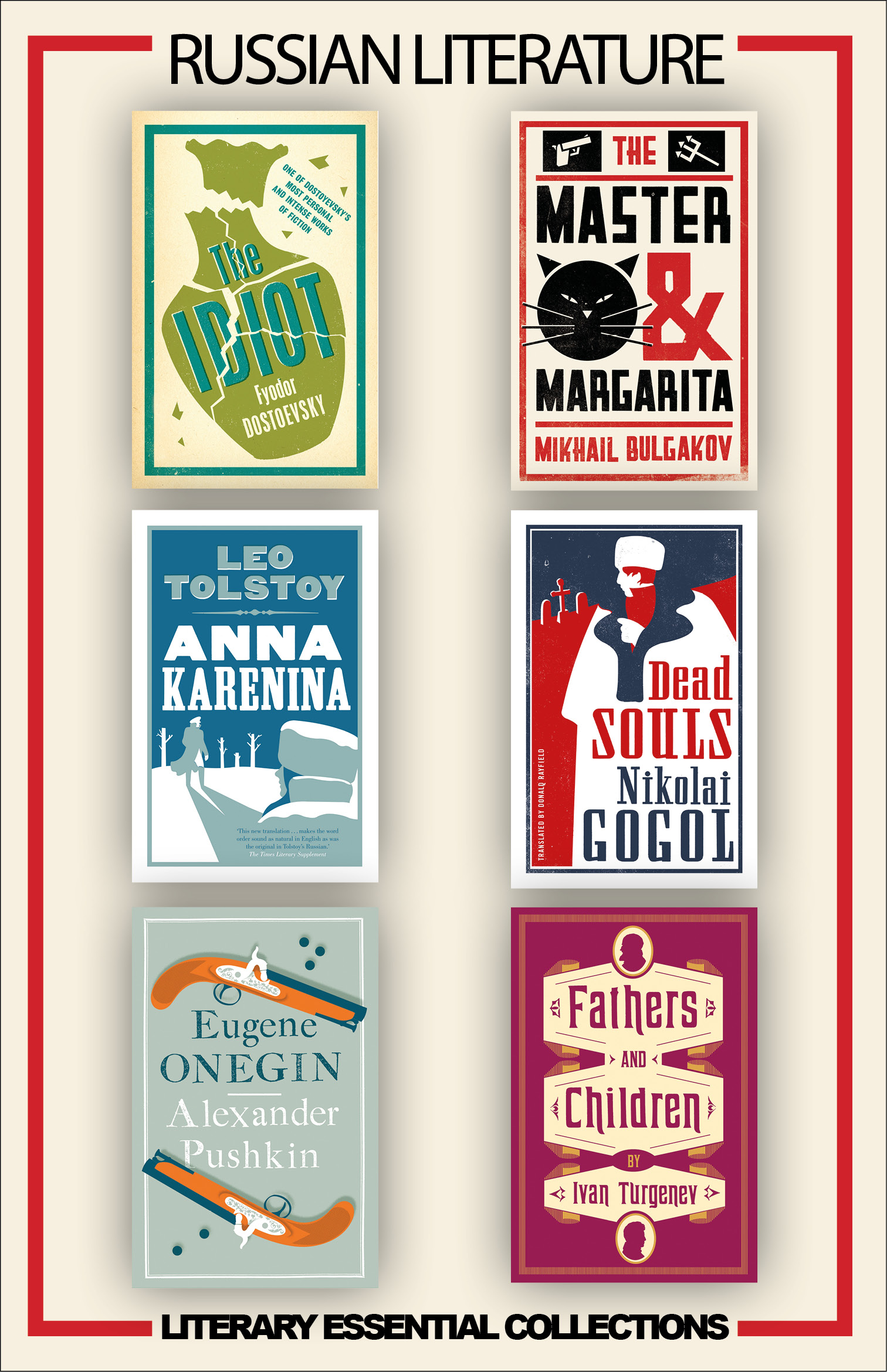 Essential Russian Masterpieces (Free UK del.) Alma Books