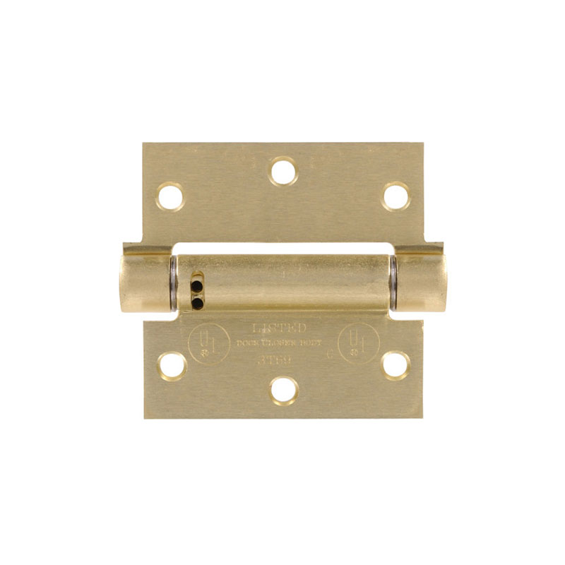 Hillman 31/2 Inch Satin Brass Adjustable Spring Hinge Almandoz