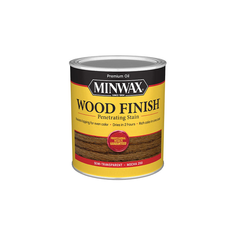Minwax 1 Quart Mocha SemiTransparent Wood Finish Stain Almandoz