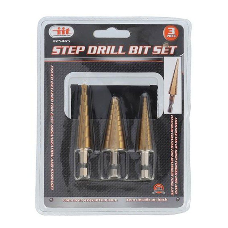 3Piece Step Drill Bit Set Almandoz Hardware Ltd.