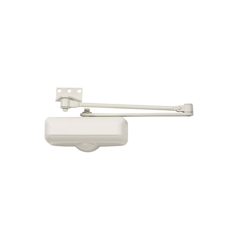 Tell Stainless Steel Hold Open Residential Door Closer Ivory - Almandoz