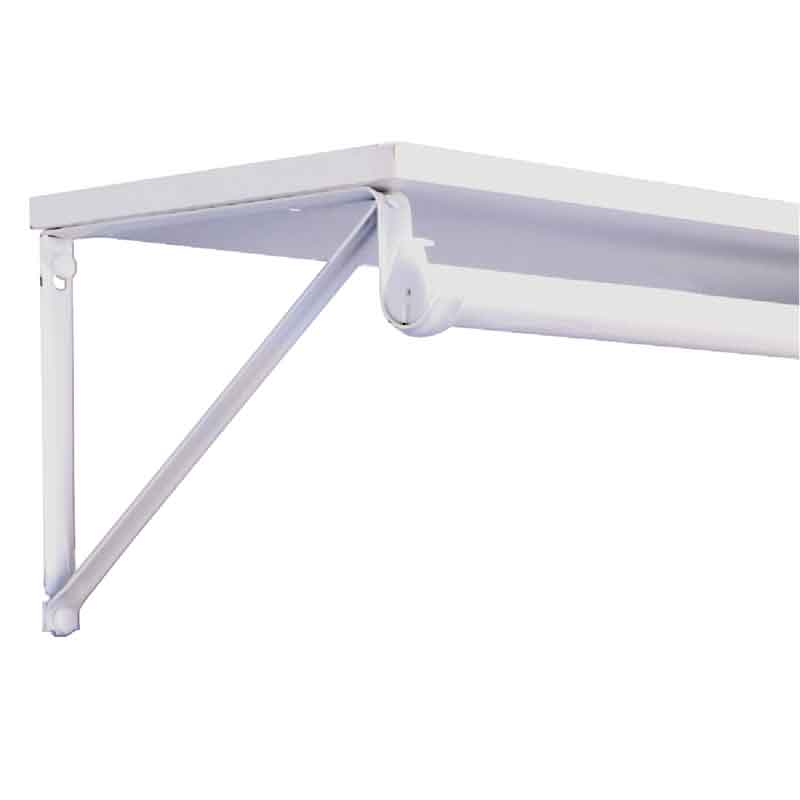 WHITE SHELF/ROD BRACKET Almandoz Hardware Ltd.