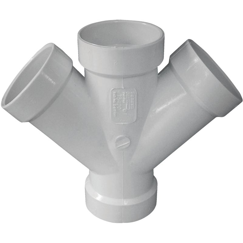 Charlotte Pipe 2 In. Schedule 40 DWV PVC Double Wye Almandoz Hardware