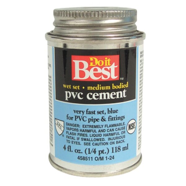 Do it Best 8 Oz. Medium Bodied Blue PVC Cement Almandoz Hardware Ltd.