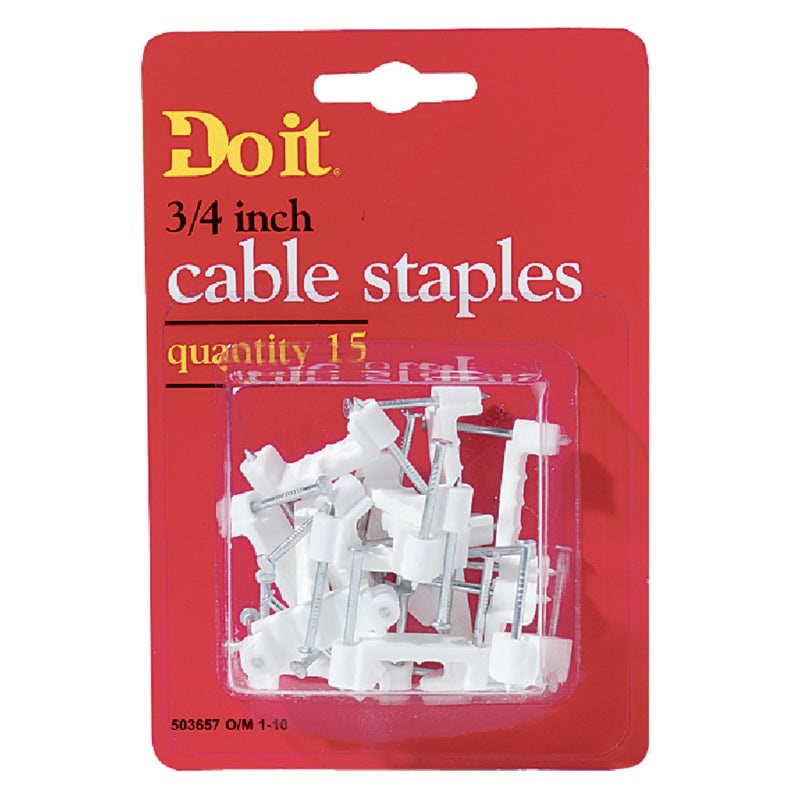 Do it 3/4 In. Plastic Cable Staple (15Count) Almandoz Hardware Ltd.