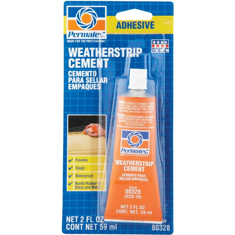 PERMATEX 2 Oz. Translucent Weatherstrip Cement Almandoz Hardware Ltd.