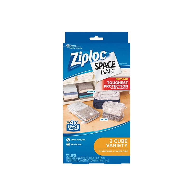 Ziploc Space Bag Vacuum Seal Cube Variety Pack 2Pk Almandoz Hardware Ltd.