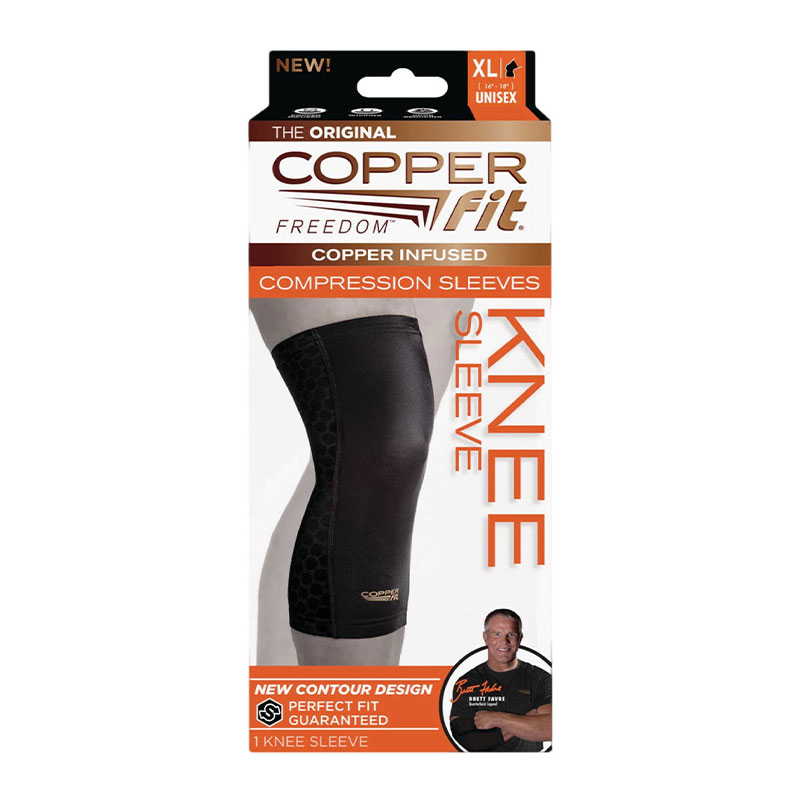 Copper Fit Freedom XL Black Knee Sleeve Almandoz Hardware Ltd.