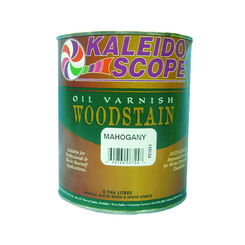 Kaleidoscope Oil Varnish Woodstain Mahogany 1 Qt Almandoz Hardware Ltd.