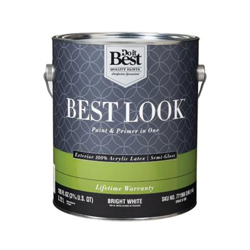 Best Look Paint and Primer Exterior Semi Gloss Bright White Almandoz Hardware Ltd.