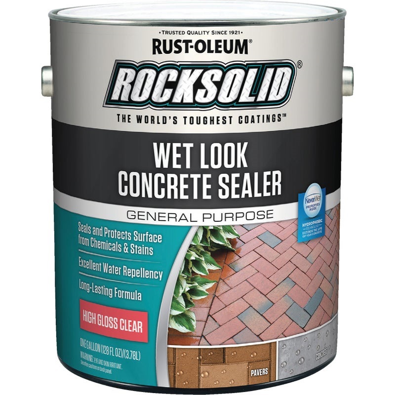 RustOleum RockSolid Wet Look Concrete Sealer, 1 Gal., Clear Almandoz