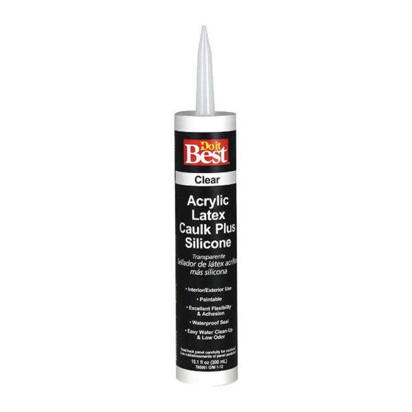 GE Painter's Pro 10.1 Oz. Clear Siliconized Acrylic Latex Caulk