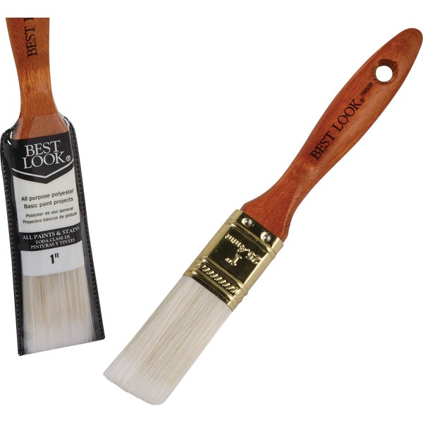 Best Look General Purpose 1 In. Flat Polyester Paint Brush Almandoz