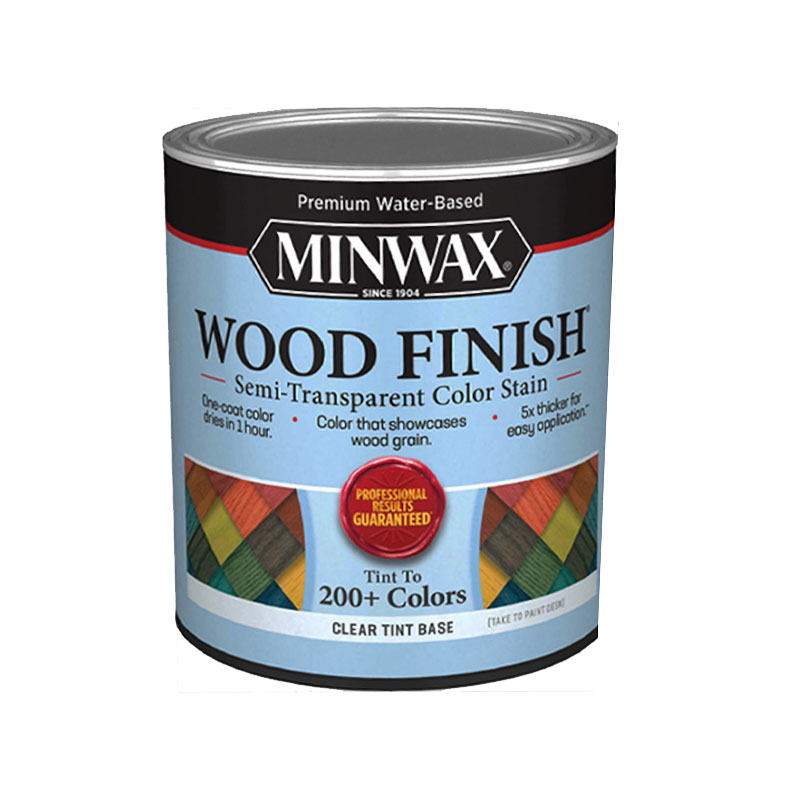 Minwax Wood Finish WaterBased SemiTransparent Clear Tint Base 1 Quart