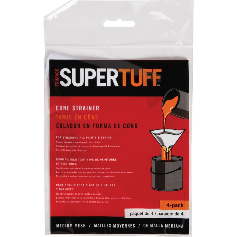 Trimaco SuperTuff 400 mic Cone Paint Strainer Almandoz Hardware Ltd.