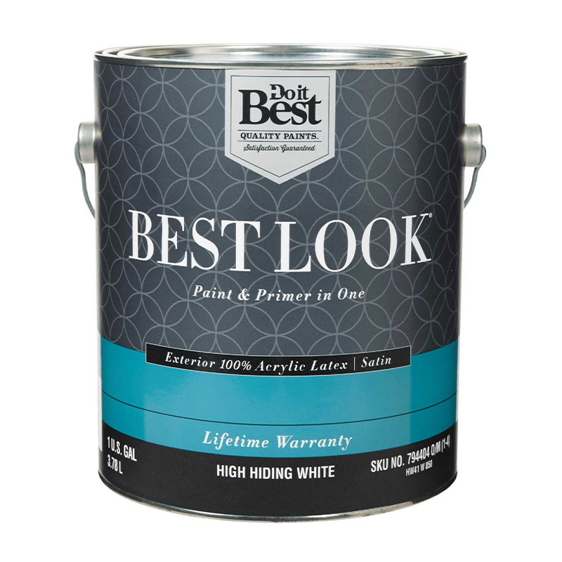 Best Look Paint & Primer In One High Hiding White 1 Gallon Almandoz