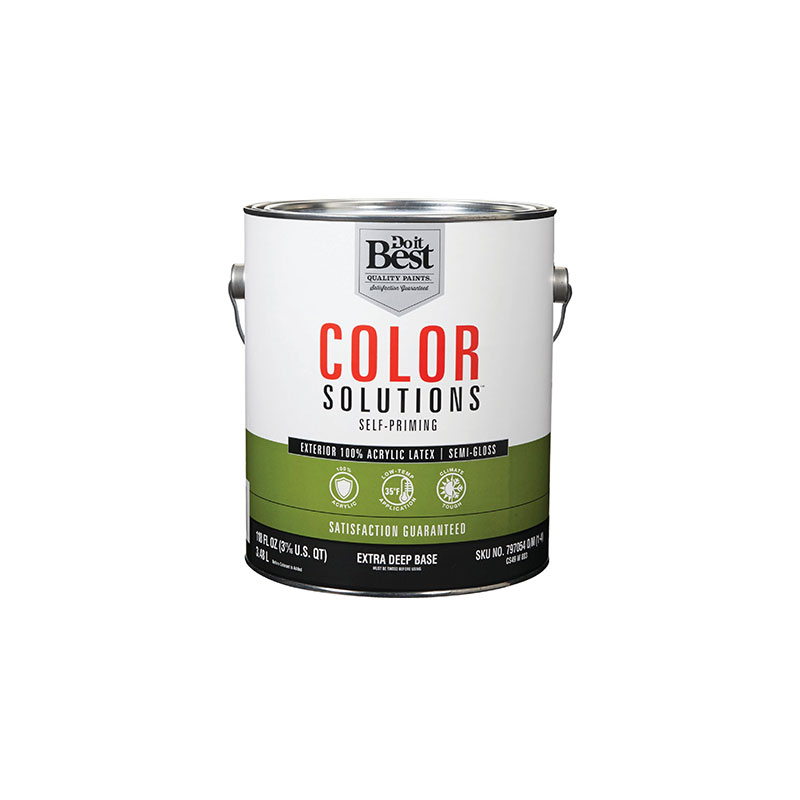 Do it Best Color Solutions 1 Gallon SemiGloss Extra Deep Base Exterior Paint Almandoz