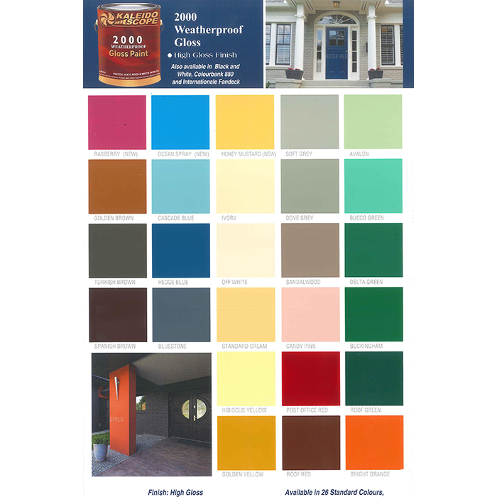 Kaleidoscope 2000 Weatherproof Gloss Black (Gallon) Almandoz Hardware